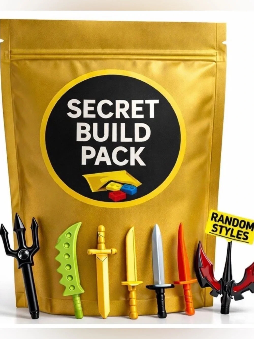 50x LEGO Weapons Armor Accessories Lot Mystery Pack Minifigure